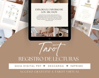 Tarot Reading Log, Tarot Journal in Spanish, Reading Log Book, Gift for Tarot Lovers