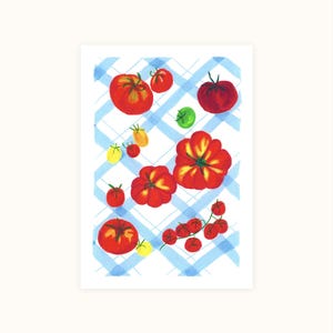Les tomates - format A6 (carte postale)