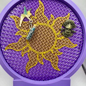 Pin Trader Display Boards, 3D Printed, Glow-in-the-dark, Haunted Mansion & Tangled. A Must for a Pin Collector!