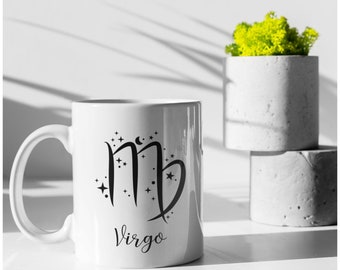 Virgo Zodiac Sign Coffee Mug 11 oz White Drinkware