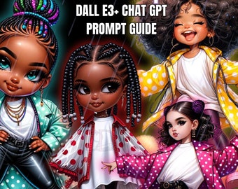 Chat GPT Prompt Guide| Dall E 3 Prompt v4 AI Art Guide|Polka Dots and Raindrops| Prompt Bundle -9 Prompts| Clickable Links
