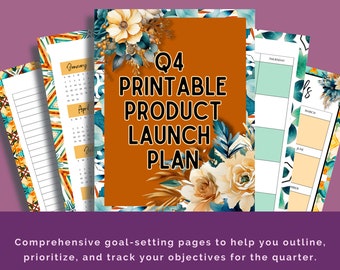 Ultimate Success Journey:Your Q4 Visionary Product Launch Planner 202 |Small Business Launch| Digital Planning| Cutoms Plans| Product Launch