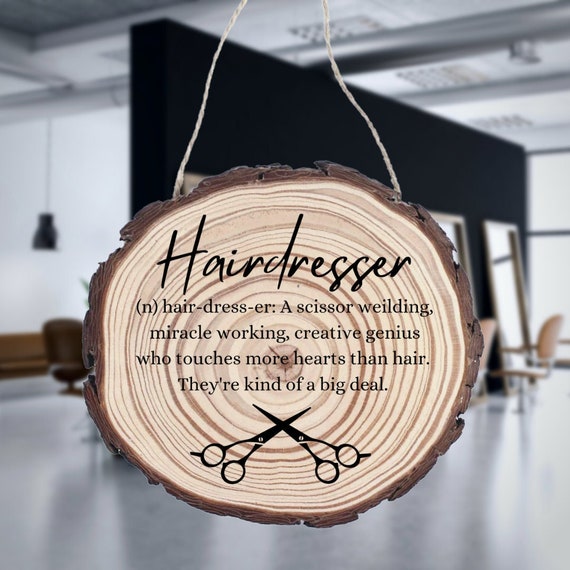 Hairdresser Sign Hair Stylist Gift Hair Dresser Definition Etsy UK