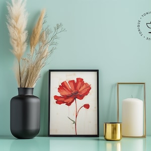 FRAME MOCKUP, 3:4 ratio, Modern Frame Mockup, Poster, Black Frame, Thin Frame, PSD, Template