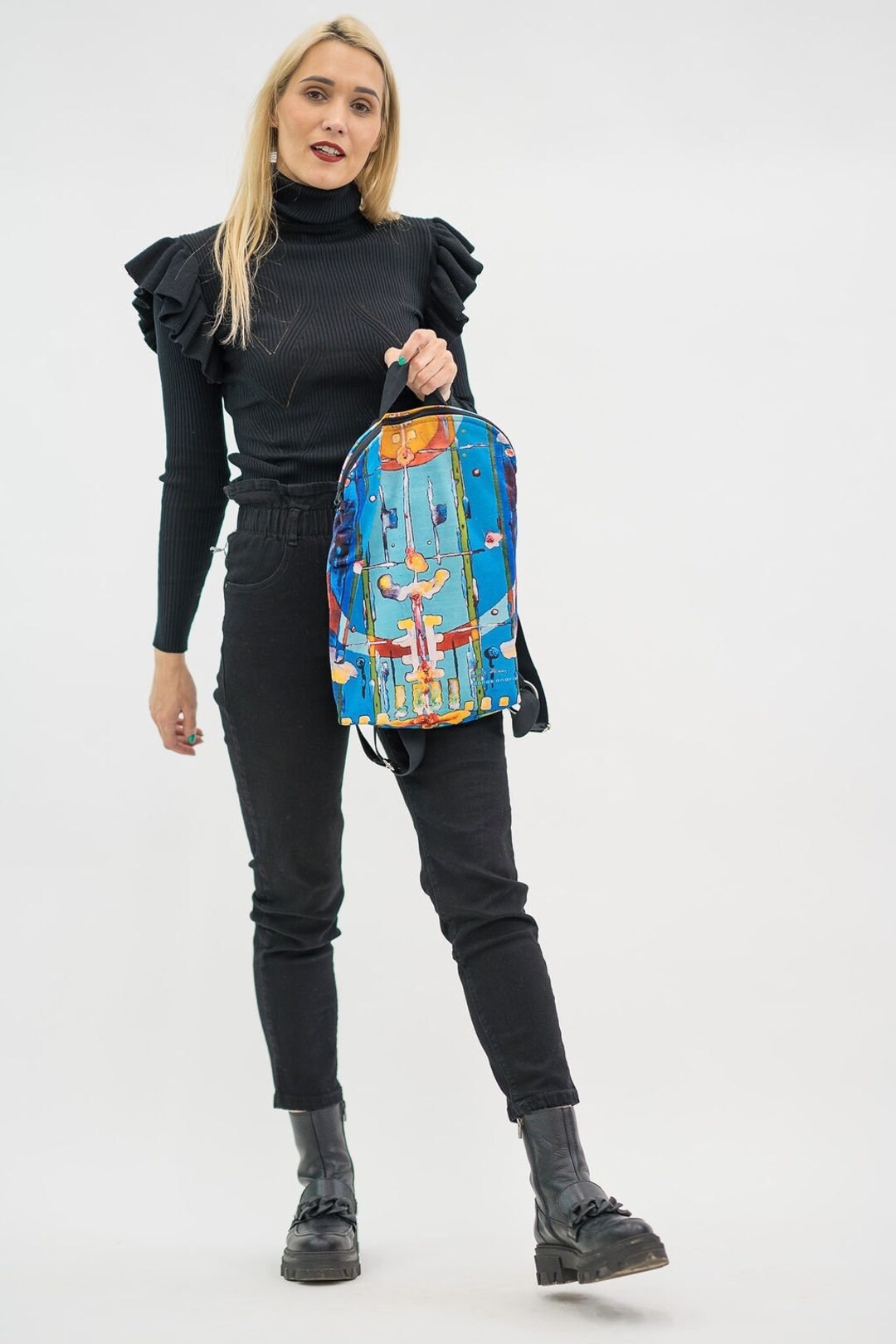Colorful Abstract Paint Backpack