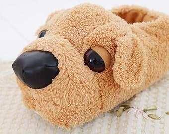 mens novelty dog slippers