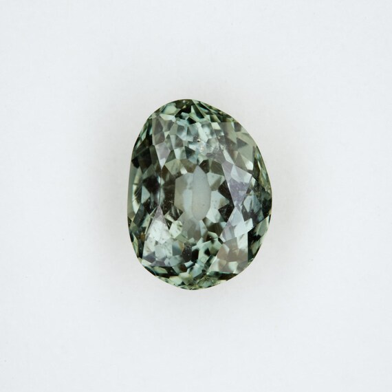 Aqua Blue Montana Sapphire: 2.22ct Oval Rose Cut Loose Gemstone