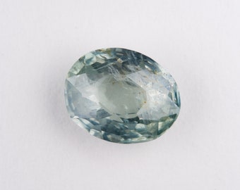 River Blue Montana Sapphire | Natural Rose Cut | Old mine | Ethical | Diamond Alternative | Rose Cut | Oval | aqua | Engagement | Loose