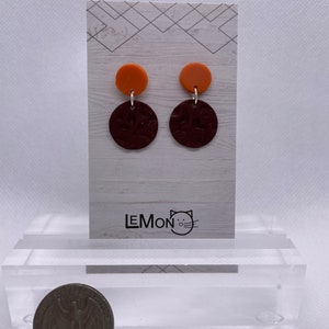 Orange/Brown Earrings & Necklace Earrings #1 only