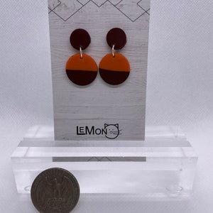 Orange/Brown Earrings & Necklace Earrings #2 only