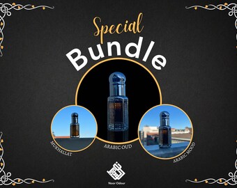 Arabic Parfum Bundle | Sparangebot | 3 x Premium Parfümöl | Attar | Oud | Misk | Alkoholfrei | Vegan & Tierversuchsfrei