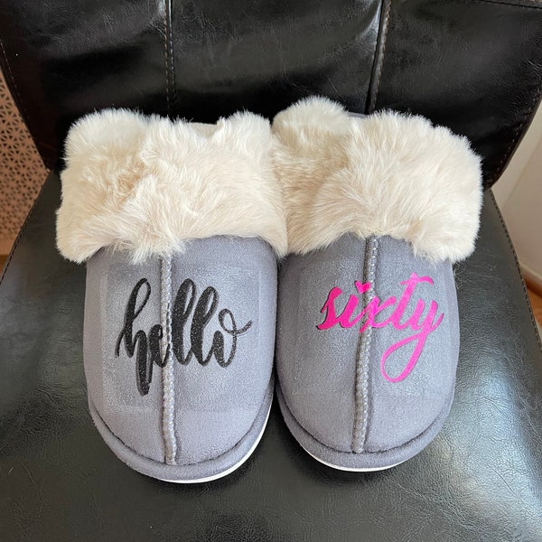 Custom bedroom slippers| Birthday gift|Gift for her|Personalized gift| custom gift| women gifts| wedding gift| slippers for bridesmaids