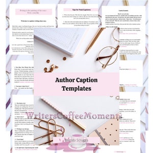 Author Caption Templates, engaging content, eye-catching headlines,