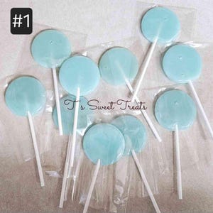 Blue Hard Candy Traditionelle Aromatisierte (8) Runde Lutscher (Bitte wählen Sie Menge aus der Dropdown-Box)