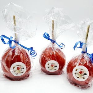 Traditional Homemade Hard Red Candy Apples (Please choose quantity from drop down box)