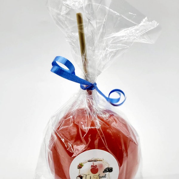 Traditional Red Hard Candy Apple(s) (Please choose quantity from drop down box)