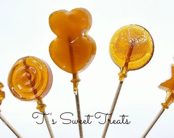 Homemade Natural Honey Lollipops w/Traditional Candy Flavor (Please choose quantity from the drop-down box)