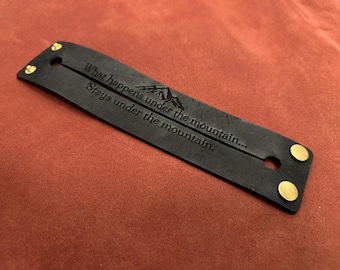 ACOTAR Leather Cuff Bracelet