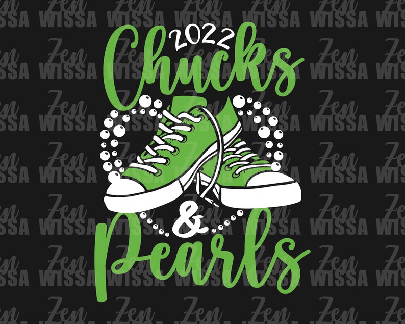 Chucks and Pearls 2022 Svg Png Cut Files Vinyl Clip Art Etsy Ireland