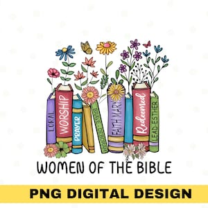 Women of The Bible Png, Christian Sublimation, God Png, Retro Christian Png, Jesus Png, Bible Png, Digital Download, Religious, Bible verse
