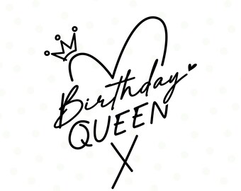 Geburtstagskönigin SVG, Geburtstagskind SVG, Geburtstagsshirt SVG, Geburtstagssvg, Happy Birthday SVG, It es My Birthday SVG, Cricut, Silhouette