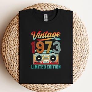 Vintage 1973 Svg, 1973 Shirt Svg, Limited Edition, Retro Birthday Shirt ...