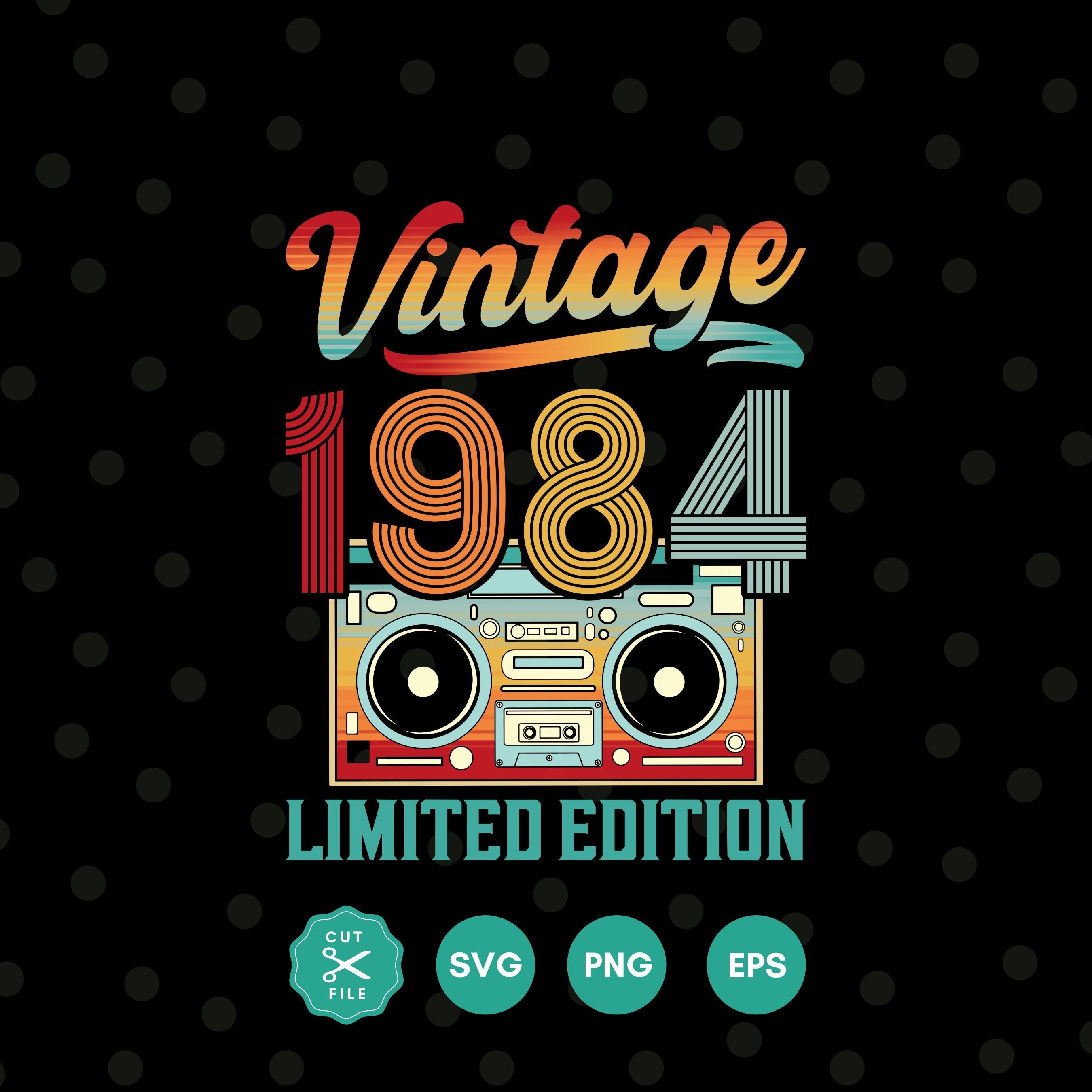 洋楽 Digit Productions Inc. Presents Vintage 1984 Svg, 41st Birthday Gift, 41st Birthday Svg