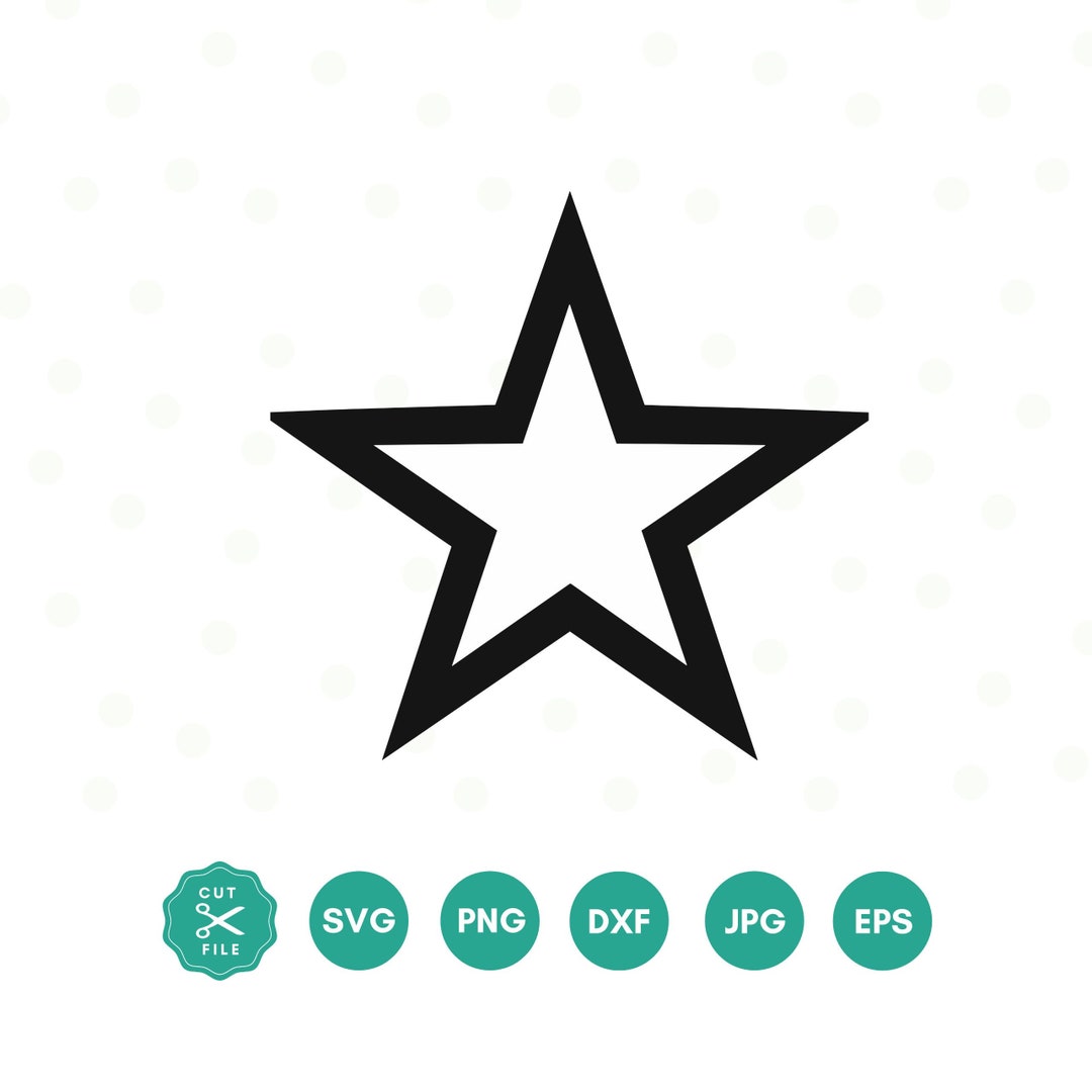 Star SVG Files Star Outline SVG Star Cut File Star Vector Files Star