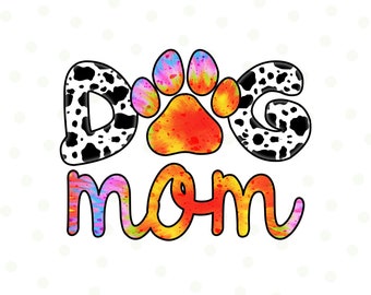 Retro Hundemama PNG, Dalmatiner png, Hund Mama Print, Pfotenabdruck, Hundemama Png, Fell Mama, Sublimation Designs, Sofort Downloads, Pelzmama Png