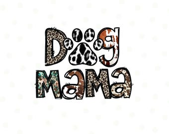 Dog Mama Leopard Sublimation, Dog Mama PNG, Cheetah Print, Instant Downloads, PNG Transparent, Sublimation Designs, Dog mama clipart