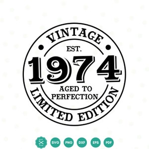 Vintage 51. Geburtstagsgeschenk, 51. Geburtstags-Svg, 51. Geburtstags-Svg, 51. Geburtstags-Dekor, begrenzte Auflage, Sublimations-Design