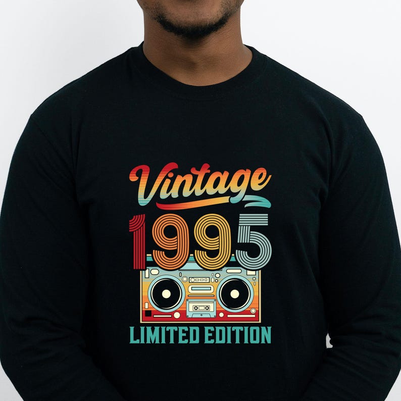 Vintage 1995 Svg, Retro 30th Birthday Gift, 30th Birthday Svg, 1995 ...
