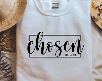 Chosen SVG PNG, Bible Verse Peter Christian Svg, Easter Svg, Worthy Svg, Religious Svg, Faith Svg, Jesus Svg, Clipart, Sublimation, Cricut