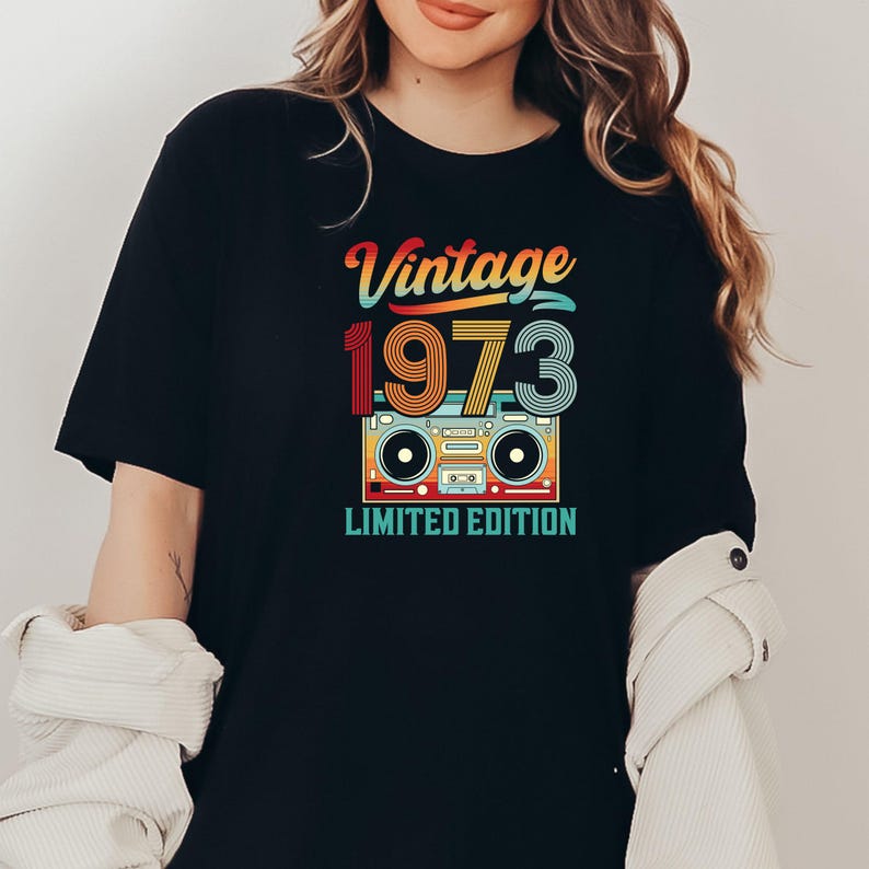 Vintage 1973 Svg, 1973 Shirt Svg, Limited Edition, Retro Birthday Shirt ...