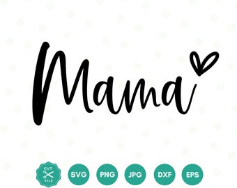 Cuore di mamma SVG PNG, Mamma con cuore Svg, Festa della mamma Svg, Mamma Svg, Mamma Png, File di taglio della mamma, Vita da mamma Svg, Download della mamma, Mamma DXF