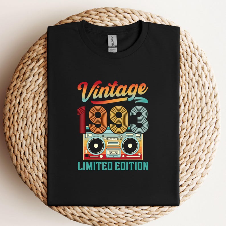 Vintage 1993 Svg, 1993 Shirt Svg, Limited Edition, Birthday Decor ...