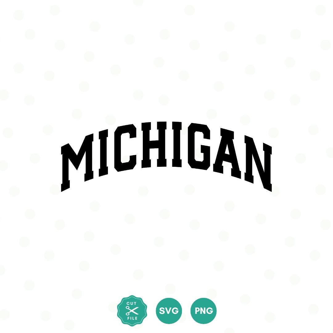 Michigan SVG Files, Michigan Cut File, United States of America Vector ...