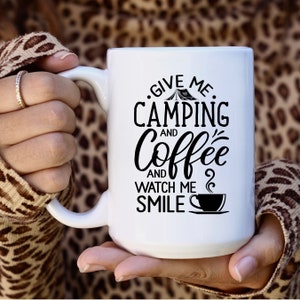 Camping Svg, Cita de camping y café, Café Svg, Archivos Svg para Cricut, Camping Png, Vida de campamento Svg, Aventura svg, Vida de campamento, Camper Svg