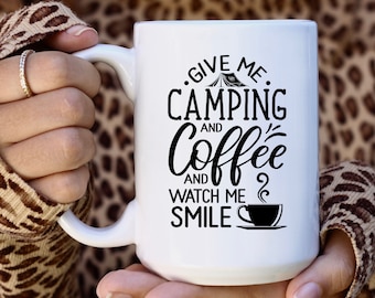Camping Svg, Camping and Coffee quote, Coffee Svg, Svg files for Cricut, Camping Png, Camp Life Svg, Adventure svg, Camping life, Camper Svg
