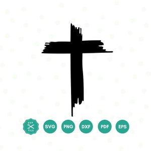 Rustic Christian Cross SVG Files, Cross Cut Files, Cross Vector, Faith Png, Christian Png, Religious Clipart, Sublimation Designs, Cricut