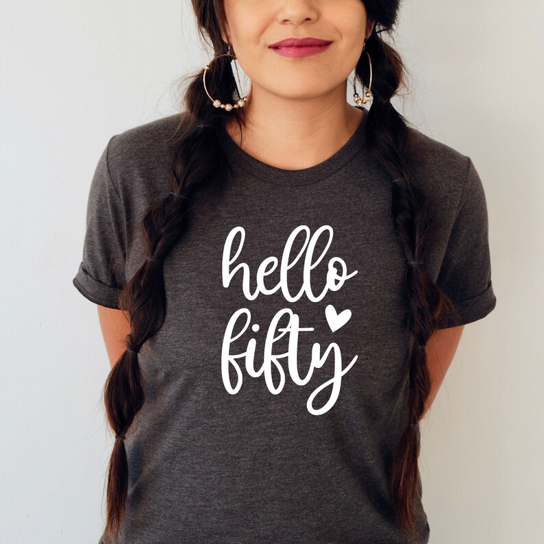 Hello Fifty SVG, Hello 50 Svg, Digital Download, Dxf, Png, 50th ...