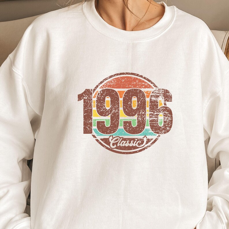 1996 Classic Png, Vintage 1996 Shirt Png, Birthday Decor, Birthday ...