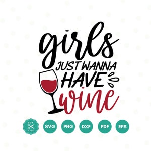 女の子はワインが飲みたい SVG、ワイン SVG、面白いワインの名言 SVG、ワイン愛好家 SVG、ママライフ SVG、ワインの格言、手書き、カットファイル Cricut