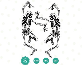 Dancing Skeleton Svg, Skeletons Png, Halloween Clipart, Skeleton Shirt, Dancer skeleton, Svg Files for Cricut, Sublimation Designs, Gothic