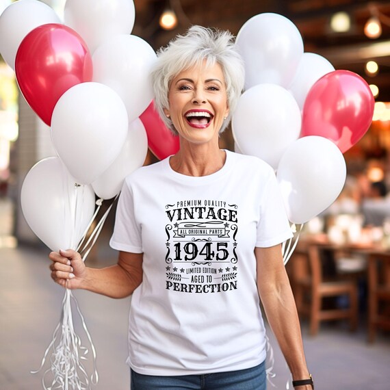 Vintage 1945 Svg, 80th Birthday Gift, 80th Birthday Svg