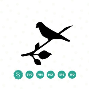 Bird Silhouette, Bird SVG, Bird Clipart, Bird Vector Logo, T-Shirt Design, Cricut, Digital Download, Bird Sublimation, Animal Svg