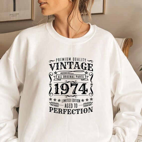 Vintage 1974 Svg, 51st Birthday Gift, 51st Birthday Svg, 1974