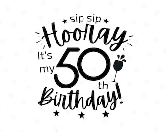 50º aniversário Svg, 50 anos Svg, 50º presente de aniversário, cinquenta Svg, 50º aniversário decoração, arquivos Svg para Cricut, silhueta, png
