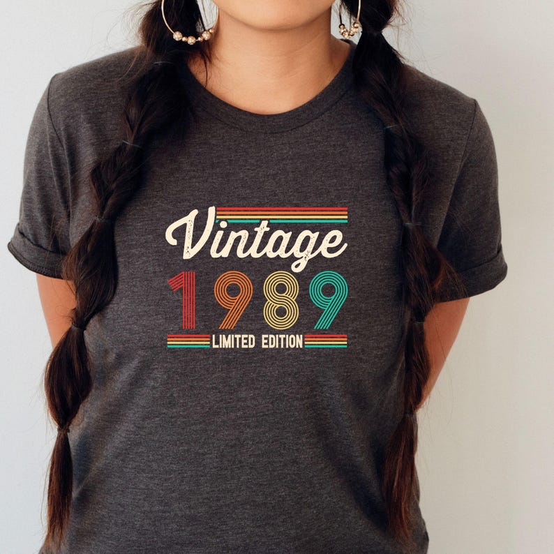 Vintage 1989 Svg, Retro 1989 Birthday Gift, 1989 Birthday Svg, 1989 ...