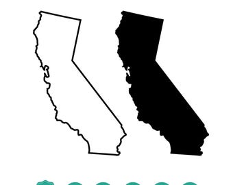 California Outline SVG Files, California Cut Files, United States of ...